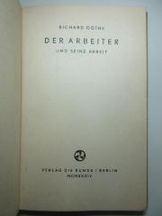 6 X 134 : Der Arbeiter und seine Arbeit (1934)