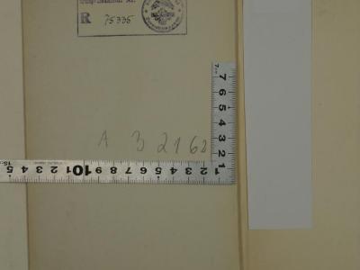 - (Reichsnährstand), Von Hand: Signatur, Nummer, Inventar-/ Zugangsnummer; 'A 32162'. 