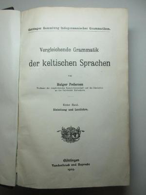 16 Q 37-1 : Einleitung und Lautlehre (1909)