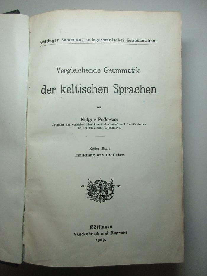 16 Q 37-1 : Einleitung und Lautlehre (1909)