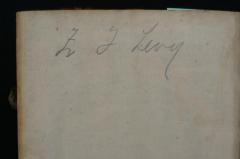 - (Levy, Z. J.), Von Hand: Autogramm; 'Z J Levy'. 