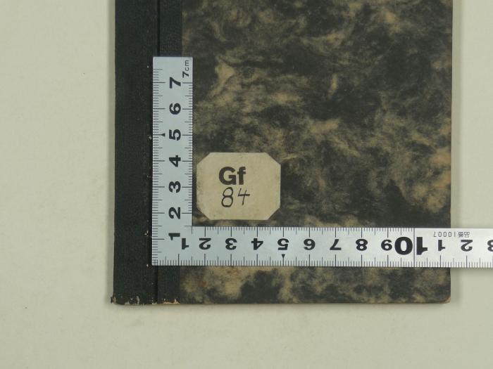 -, Etikett: Signatur; 'Gf 84'