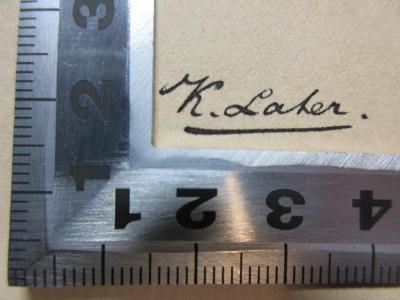 - (Later, K.), Von Hand: Autogramm; 'K. Later[?].'. ;16 X 469 : Stichtelijke verzen (1904)
