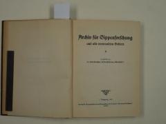  Archiv für Sippenforschung und alle verwandten Gebiete. (1930)