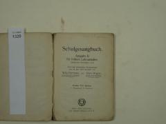  Schulgesangbuch. Ausgabe B für höhere Lehranstalten (Gymnasien, Realschulen usw.) Zweiter Teil: Quinta. (1910)