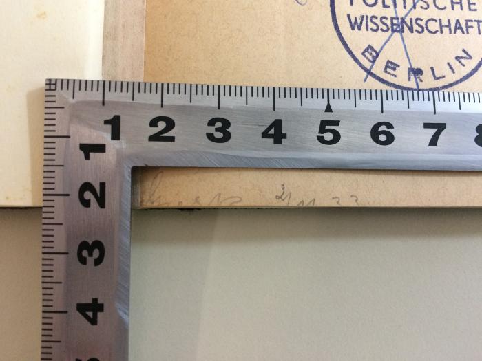 D 06 128 (ausgeschieden) : Nicht stehendes Heer sondern Volkswehr! (1898);-, Von Hand: Datum; 'G[...tz] 21.11.33'