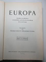 4’ 16 E 238&lt;2&gt; : Europa : Handbuch der politischen, wirtschaftlichen und kulturellen Entwicklung des neuen Europa
 (1943)
