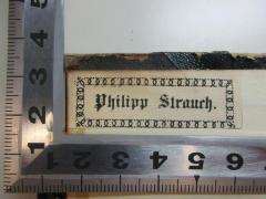 - (Strauch, Philipp), Etikett: Name; 'Philipp Strauch.'. 