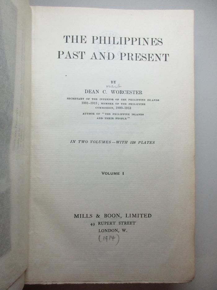 4 F 343-1 : The Philippines : past and present (1914)