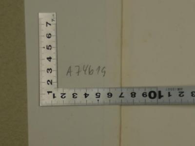 - (Reichsstelle für Sippenforschung (Berlin)), Von Hand: Nummer; 'A74619'. 