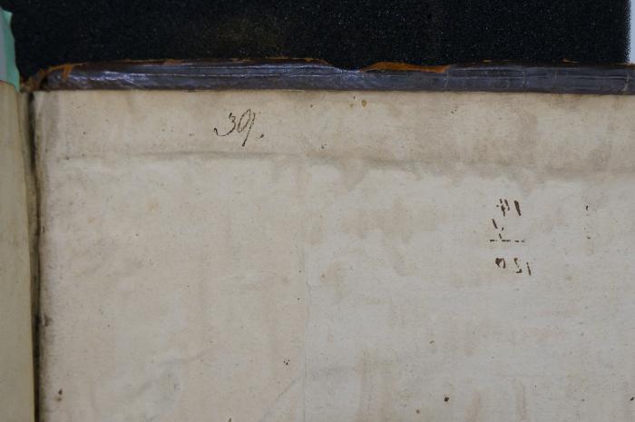 Asch7250 : טור אורח חיים  (1703);- (unbekannt), Von Hand: Notiz, Nummer; '39
[...]'. 