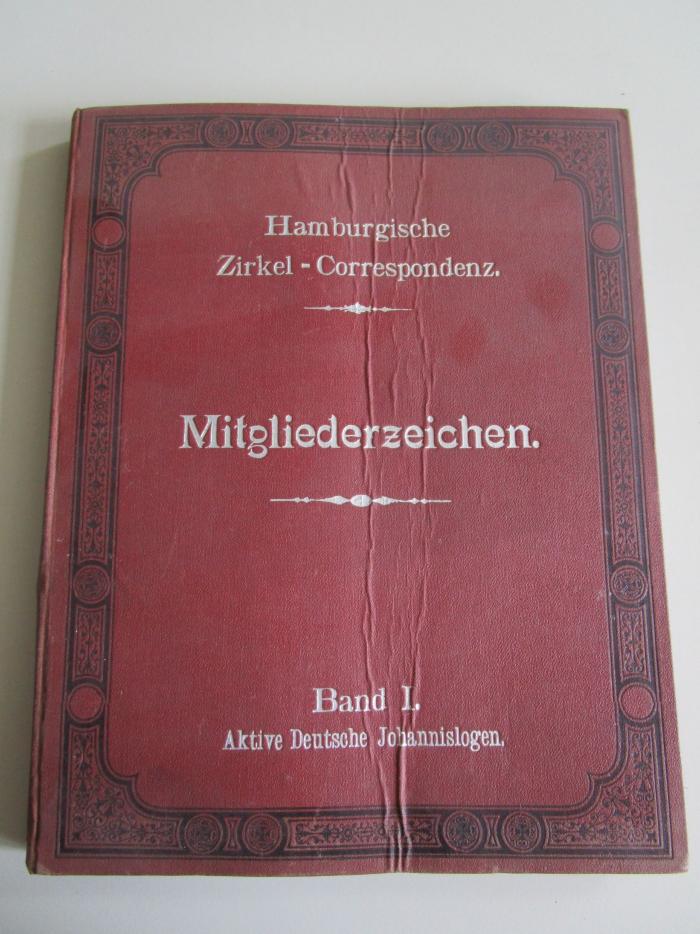  Die Mitgliederzeichen der aktiven deutschen Johannislogen (1902)