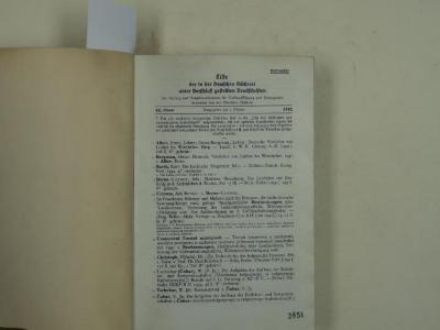  Liste der in der deutschen Bücherei unter Verschluss gestellten Druckschriften. (1942)