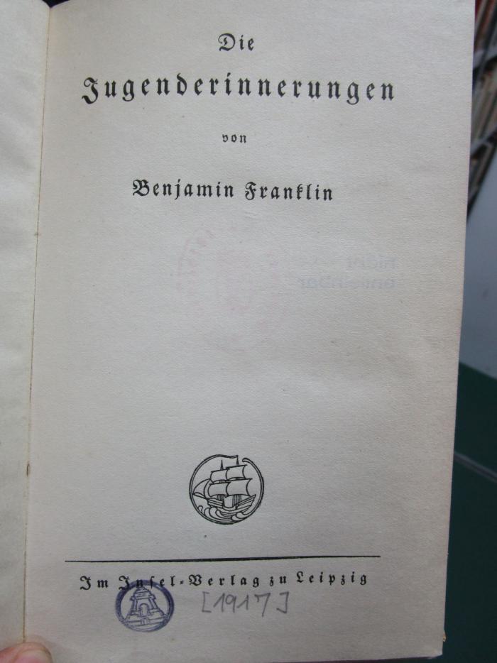 Az 531: Die Jugenderinnerungen ([1917])
