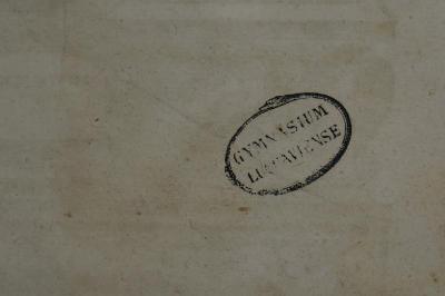 Asch7261 : נביאים אחרונים עם תרגום ועם פירוש (1619);- (Gymnasium Luccaviense), Stempel: Name; 'Gymnasium Luccaviense'. 