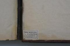 - (Packter, A.), Etikett: Name, Ortsangabe; 'Hebr. Boekhandel
A. Packter
Ruyschstraat 32
Amsterdam O.'. 