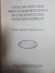 4 X 3872 : Geschichte der Arbeiterbewegung in Chemnitz und dem Erzgebirge (1911)