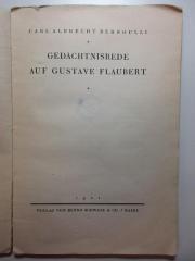 4 X 4845 : Gedächtnisrede auf Gustave Flaubert (1921)