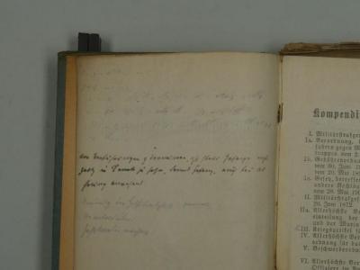 - (Feilchenfeld, Julius), Von Hand: Notiz. 