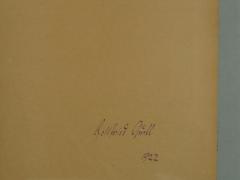 - (Quell, Gottfried), Von Hand: Name, Datum; 'Gottfried Quell

1922'. 