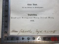 - (Schrote, Adam), Von Hand: Autogramm, Ortsangabe, Datum; 'Adam Schrote, [?], 14.1.1918'. 