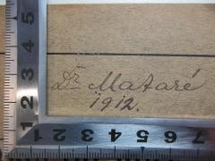 - (Mataré), Von Hand: Berufsangabe/Titel/Branche, Autogramm, Datum; 'Dr. Mataré
1912.'. 