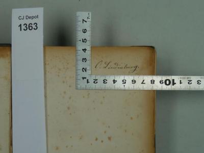 - (Lindenberg, O.), Von Hand: Name, Autogramm; 'O. Lindenberg.'. 