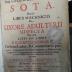 Rara M 27 : Sota. Hoc est: Liber Mischnicus De Uxore Adulterii Suspecta : Una cum Libris En Jacob, Excerptis Gemarae Versione Latina, & commentario perpetuo ... illustrata. (1674)