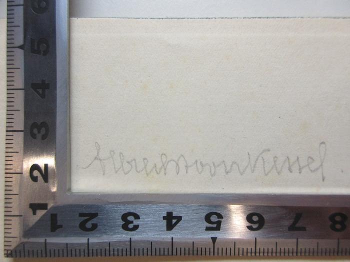 - (Kessel, Albrecht von;Kessel, Albrecht von), Von Hand: Autogramm; 'Albrecht von Kessel.'. ;5 X 105 : Die Erzählungen Bjelkins : fünf Novellen (1922)