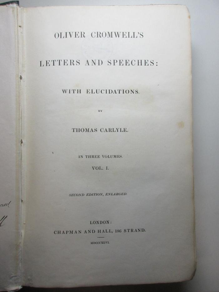 5 F 110&lt;2&gt;-1 : Letters and speeches (1846)