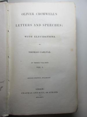 5 F 110&lt;2&gt;-1 : Letters and speeches (1846)