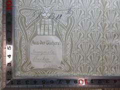 - (Becker, Margarete), Von Hand: Autogramm, Exlibris; 'Aus der Bücherei
Margarete Becker
[?]'. 