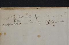 - (Katz, Clara), Von Hand: Datum, Widmung; '[...]
1. April 1845'. 