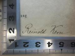 - (Kern, Reinold), Von Hand: Autogramm; 'Reinold Kern'. 