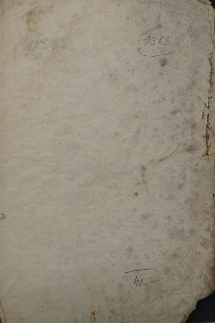 Asch7271 : ספר אור חדש (1799);- (unbekannt), Von Hand: Nummer; '1363

40'. 