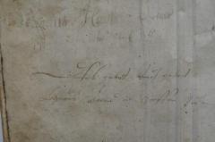 - (Brand, Lazarus Herz), Von Hand: Name, Ortsangabe, Widmung; 'Dieses Buch gehehert 
Lazarus Brand in Großen Rüden'. 