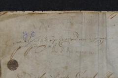 - (Brand, Lazarus Herz), Von Hand: Name, Widmung; ' 70
זה הספר מנורת המאור שייך להאלוף והקצין כש׳׳מ ר׳ ליזר יצ[...] בק׳׳ק
ריברק יואת הרורה אשר של משה'. 