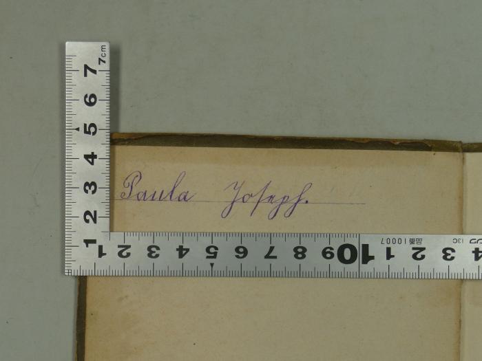 - (Joseph, Paula;X. Religionsschule der Jüdischen Gemeinde Berlin), Von Hand: Name; 'Paula Joseph'. 
