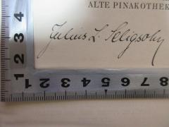 - (Seligsohn, Julius L.), Von Hand: Autogramm; 'Julius L. Seligsohn[?]'. 