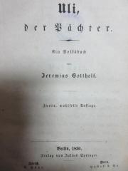 5 X 690&lt;2&gt; : Uli, der Pächter : ein Volksbuch (1850)