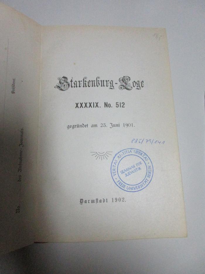 Zb 564/49 : Starkenburg-Loge (1902)