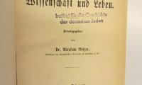 Z Gei 3 : Jüdische Zeitschrift für Wissenschaft und Leben. (1864/65)