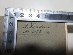 - (Wunder, A.), Von Hand: Autogramm; 'A. Wunder. No.372.-3.'. 