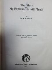 5 X 943-1 : The Story of My Experiments with Truth (1927)