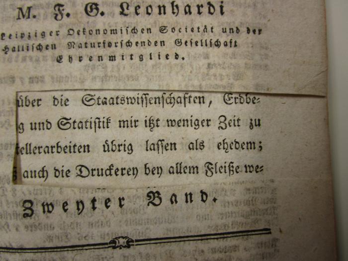 - (unbekannt), Ausschnitt: -. ; Erdbeschreibung der Preußischen Monarchie (1792)