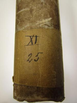  Des Alexander Pope Esq. sämmtliche Werke mit Wilh. Warburtons Commentar und Anmerkungen (1778-79);- (Loge zur Freimüthigkeit am Rhein (Frankenthal)), Etikett: Signatur; 'XI 25'. 