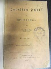 GL See Arn : Die Jacobson-Schule zu Seesen am Harz (1867)