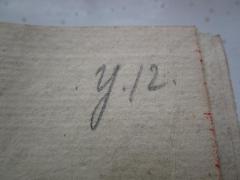 - (Grosse Landesloge der Freimaurer von Deutschland), Von Hand: Signatur; 'y.12.'. 