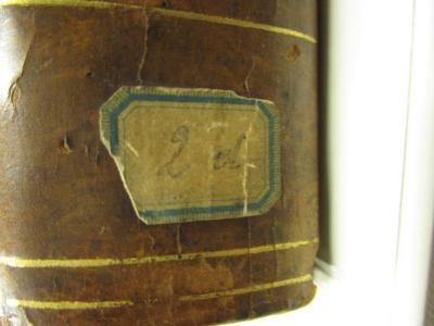  Sainte Bible : Qui contient le vieux et le Nouveau Testament, revue sur les originaux (1827);- (Loge Saint-Jean de Jérusalem, Nancy), Etikett: Signatur.  (Prototyp);- (Loge Saint-Jean de Jérusalem, Nancy), Von Hand: Exemplarnummer; '2 d'. 