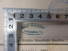 - (Burchardt, Benny), Stempel: Name, Ortsangabe; 'Benny Burchardt Landsberg A/W.'. 